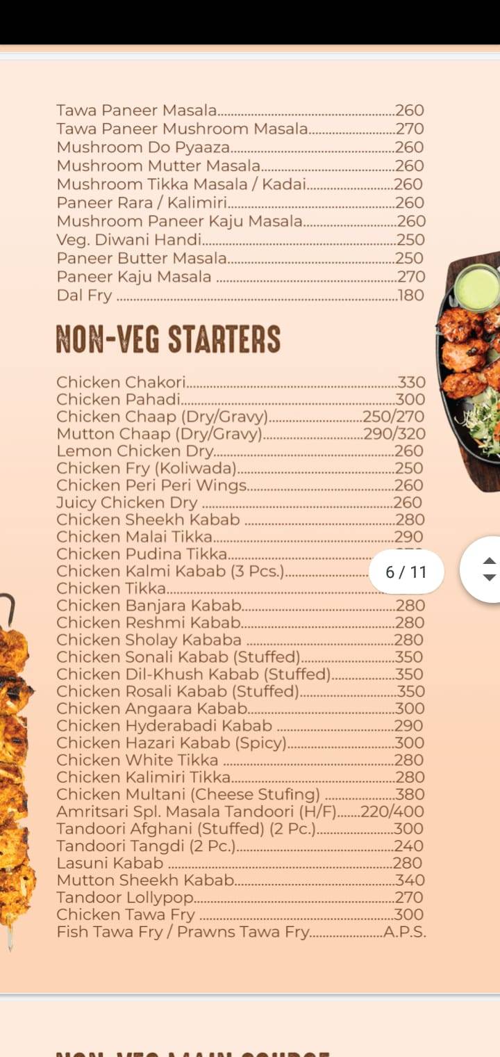 Hunger ground menu