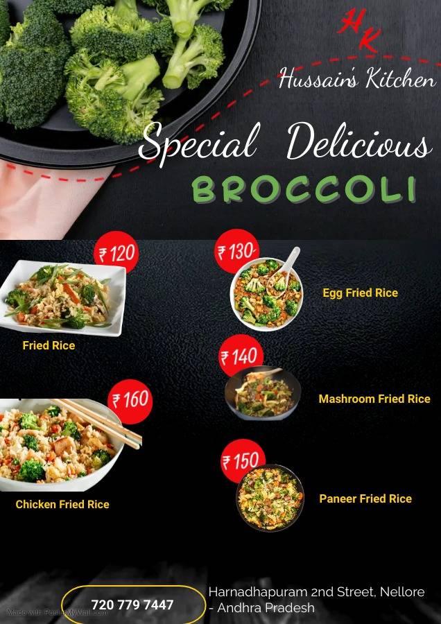 Hussain's Kitchen menu