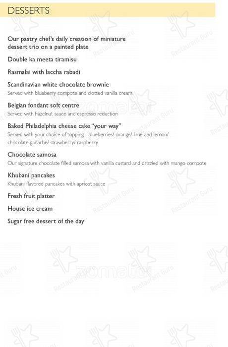 Avasa menu