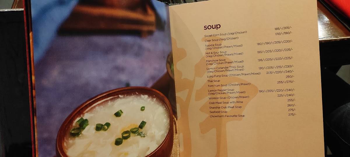 Chowman (Kukatpally) menu