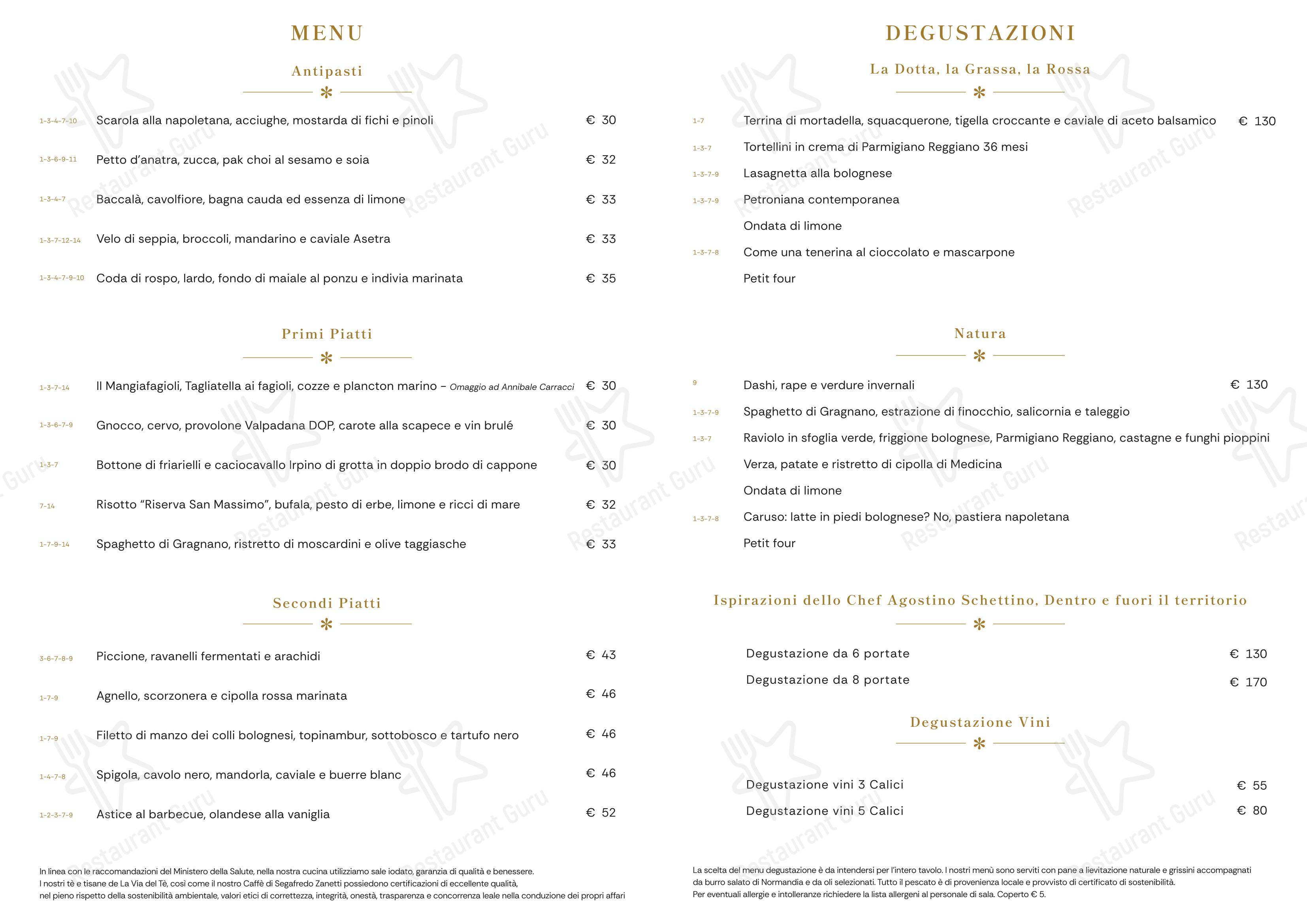 Menu di I Carracci - Детское