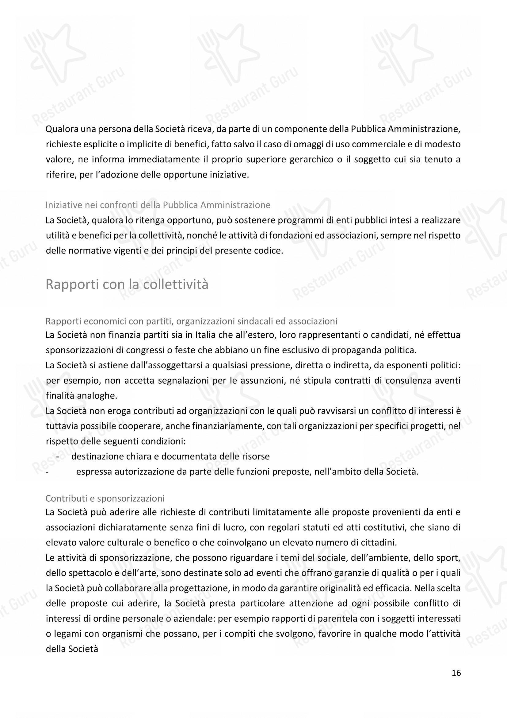 Menu di I Carracci - Takeaway Menu