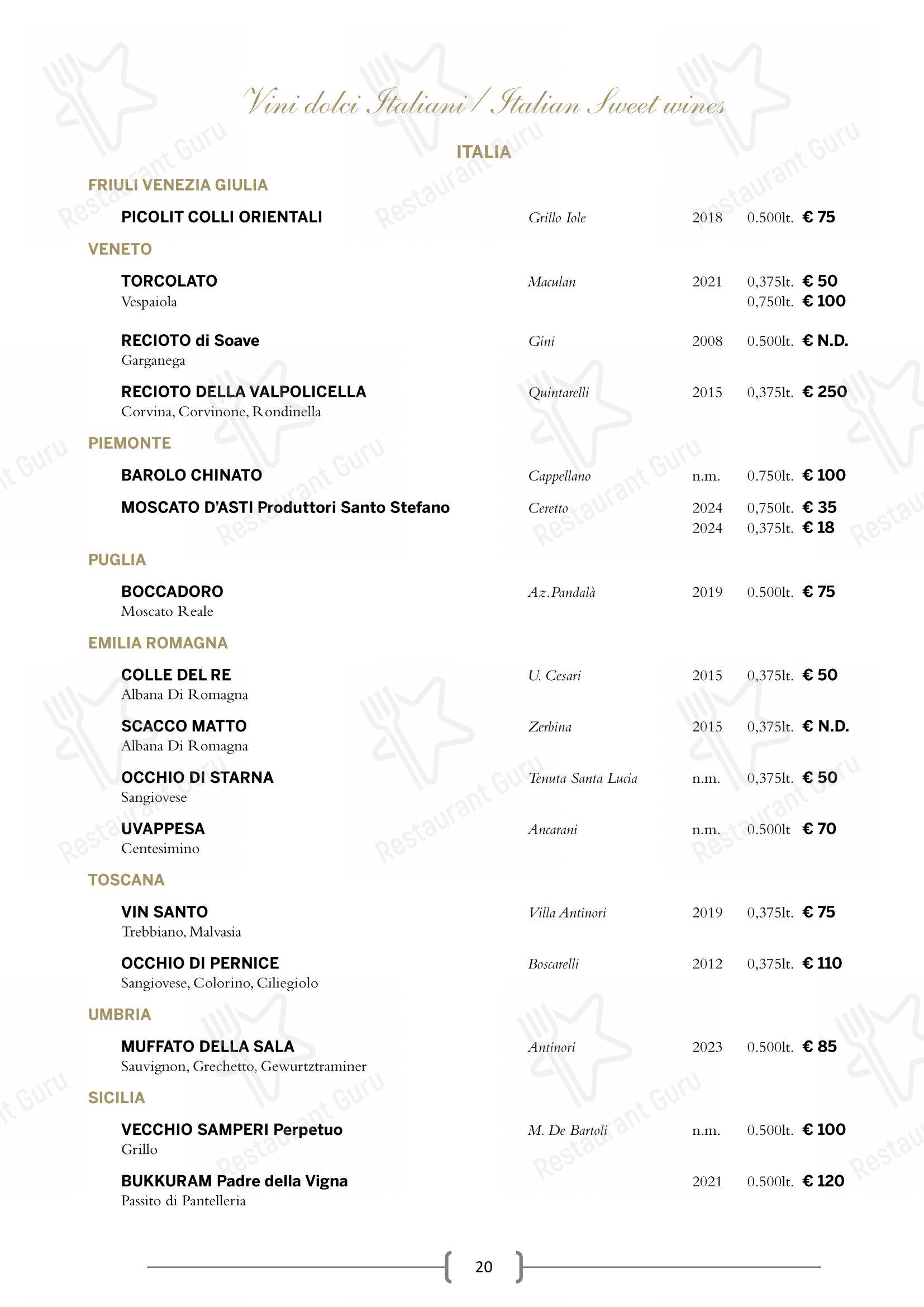 Крафт меню per I Carracci ristorante