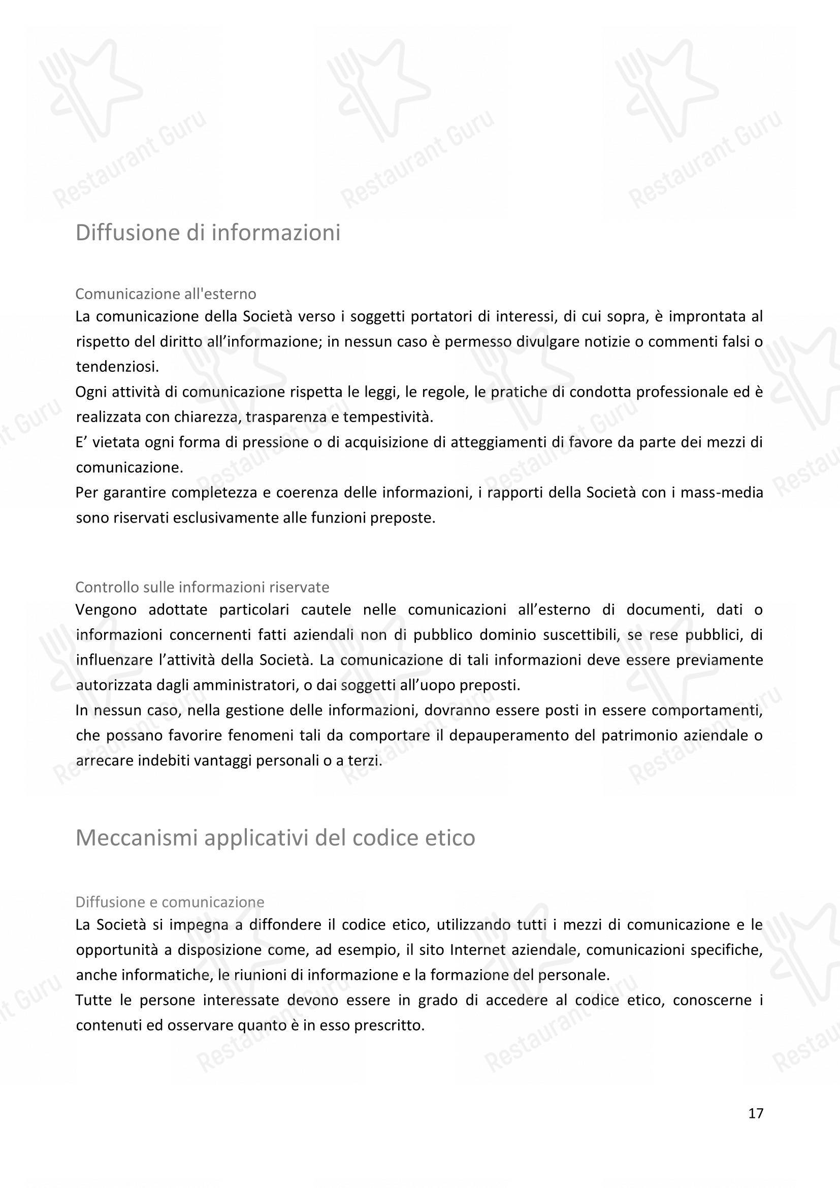 Menu di I Carracci - Takeaway Menu