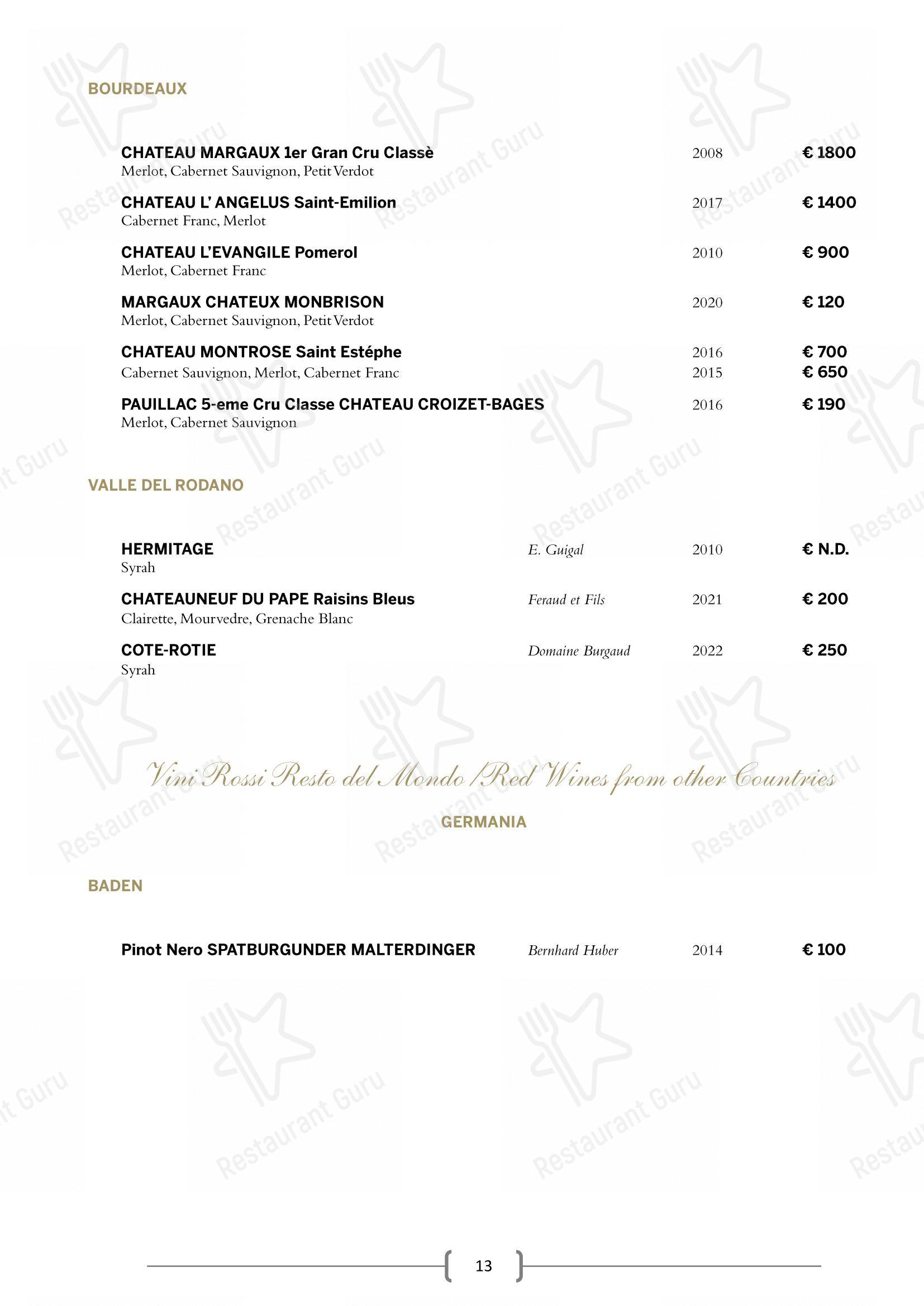 Крафт меню per I Carracci ristorante