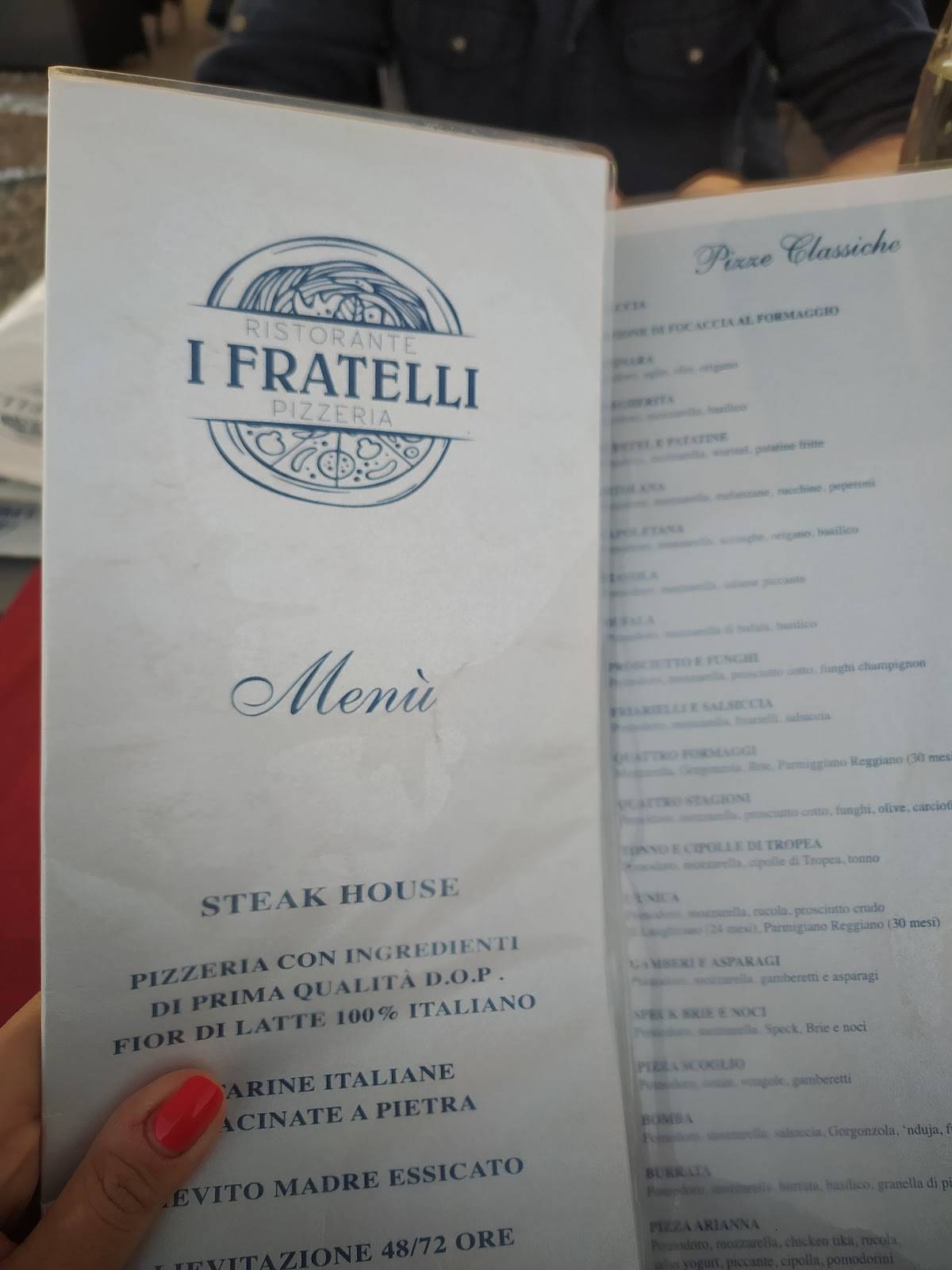 Menu di I Fratelli 