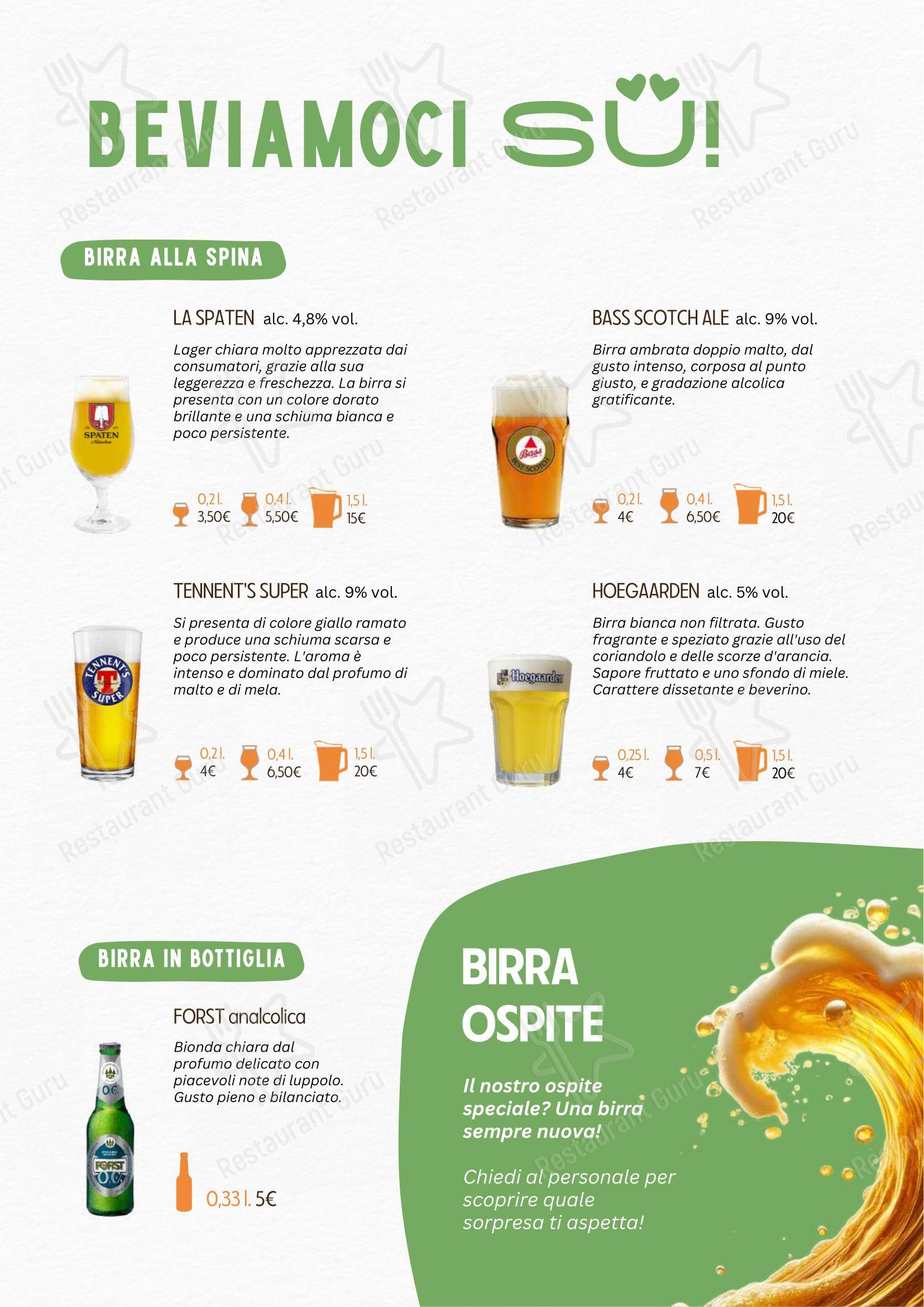 I Goliardi Roma in Roma - Menu