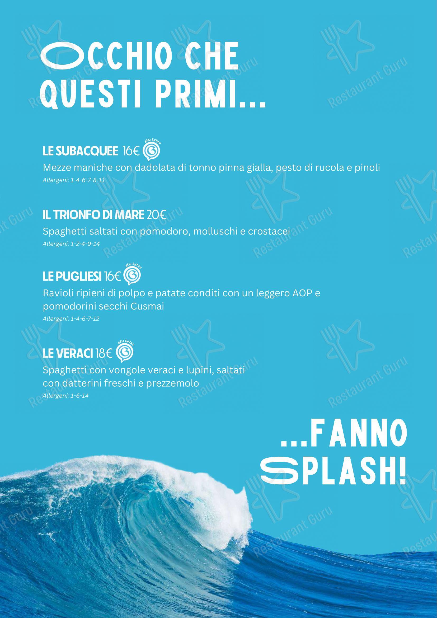 Menu per I Goliardi Roma ristorante