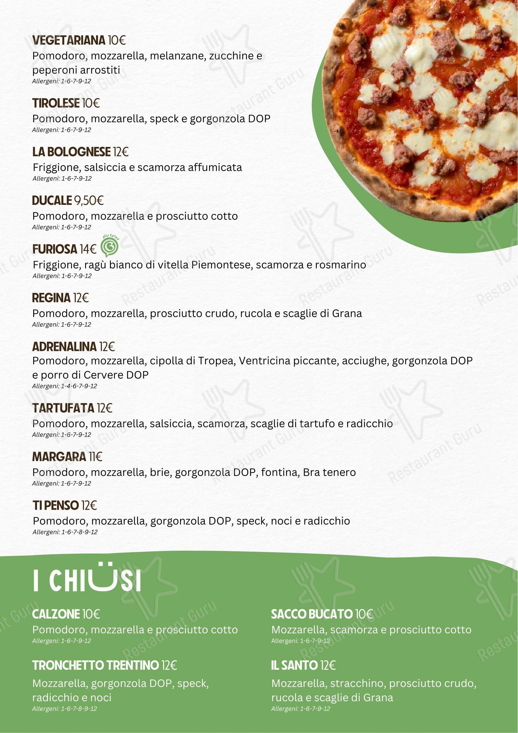 Menu di I Goliardi Roma - Menu