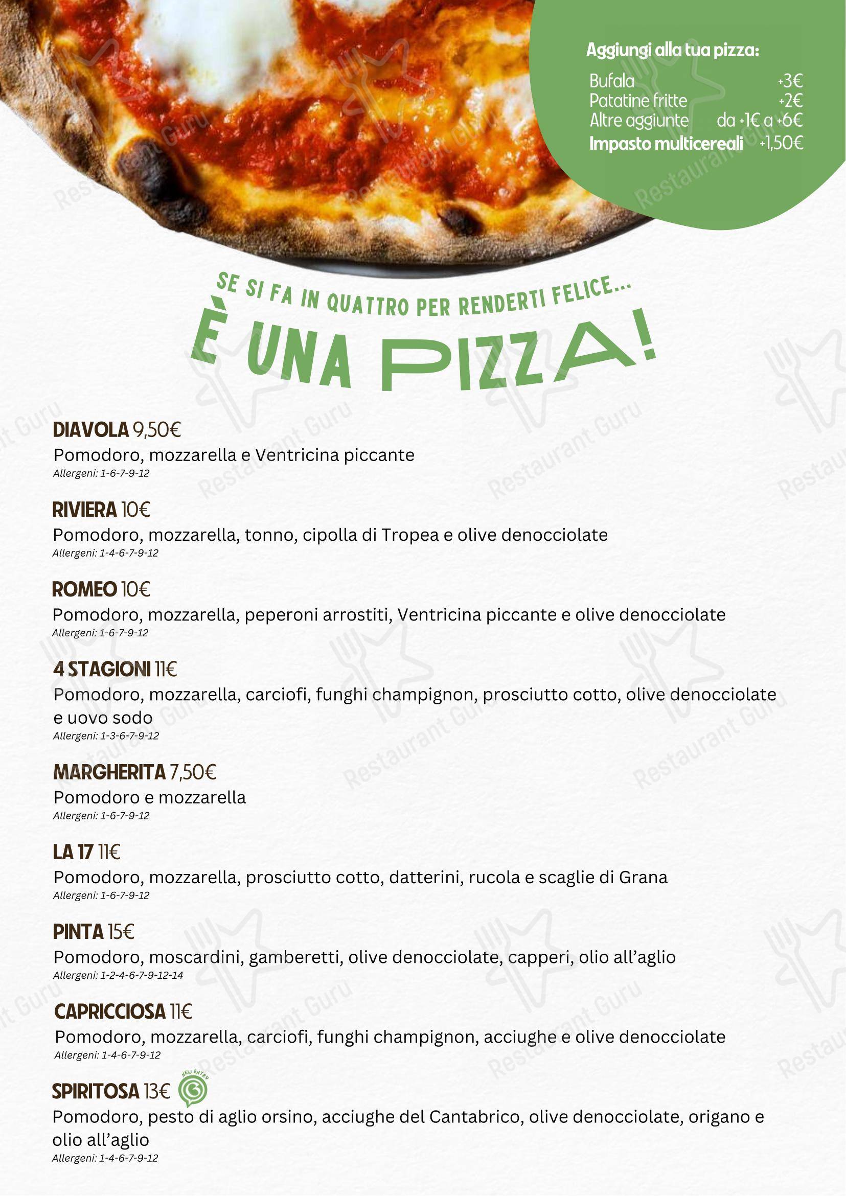 I Goliardi Roma in Roma - Menu