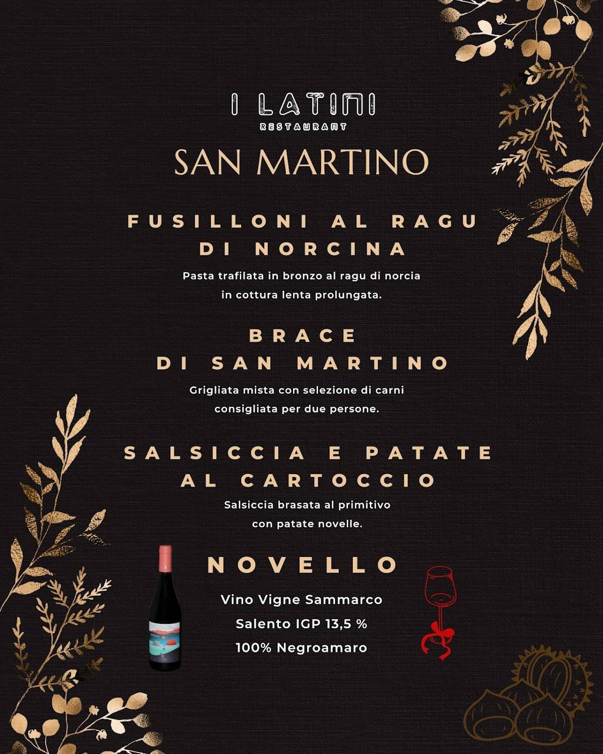 Menu di I Latini 