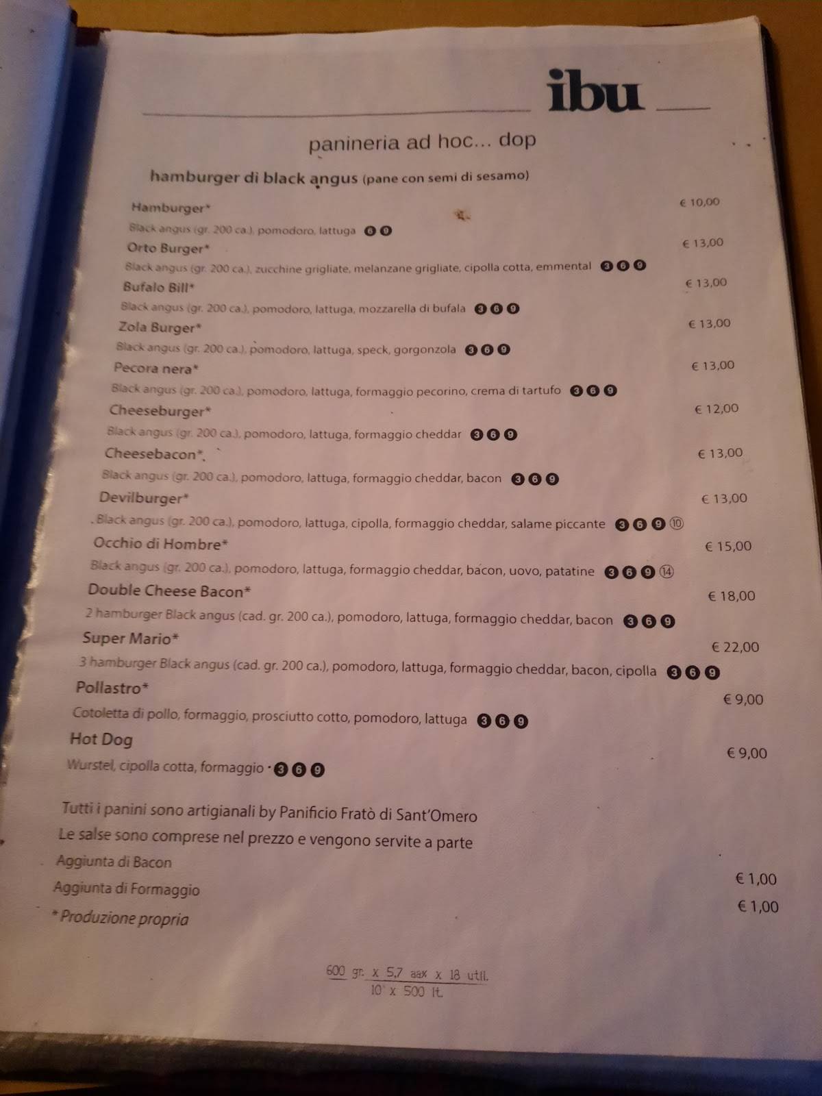 Menu di IBU GastroPub 