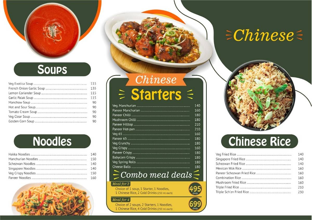 ICB's BIG FOODIES menu