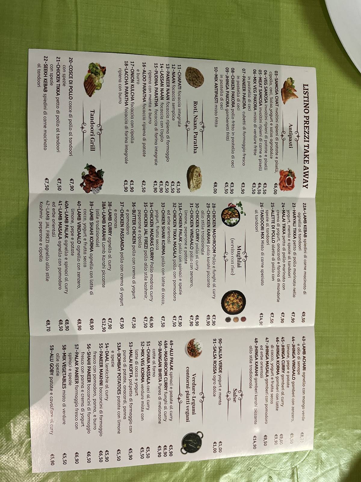 Menu di Indian Grill 