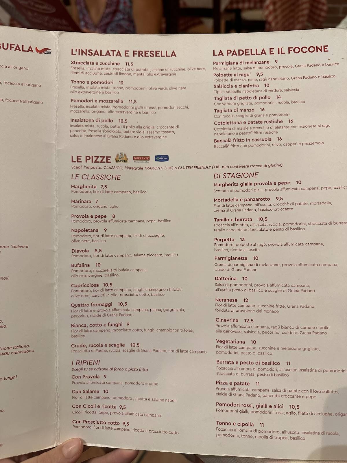 Menu di Il Cuore Di Napoli Ribelle 