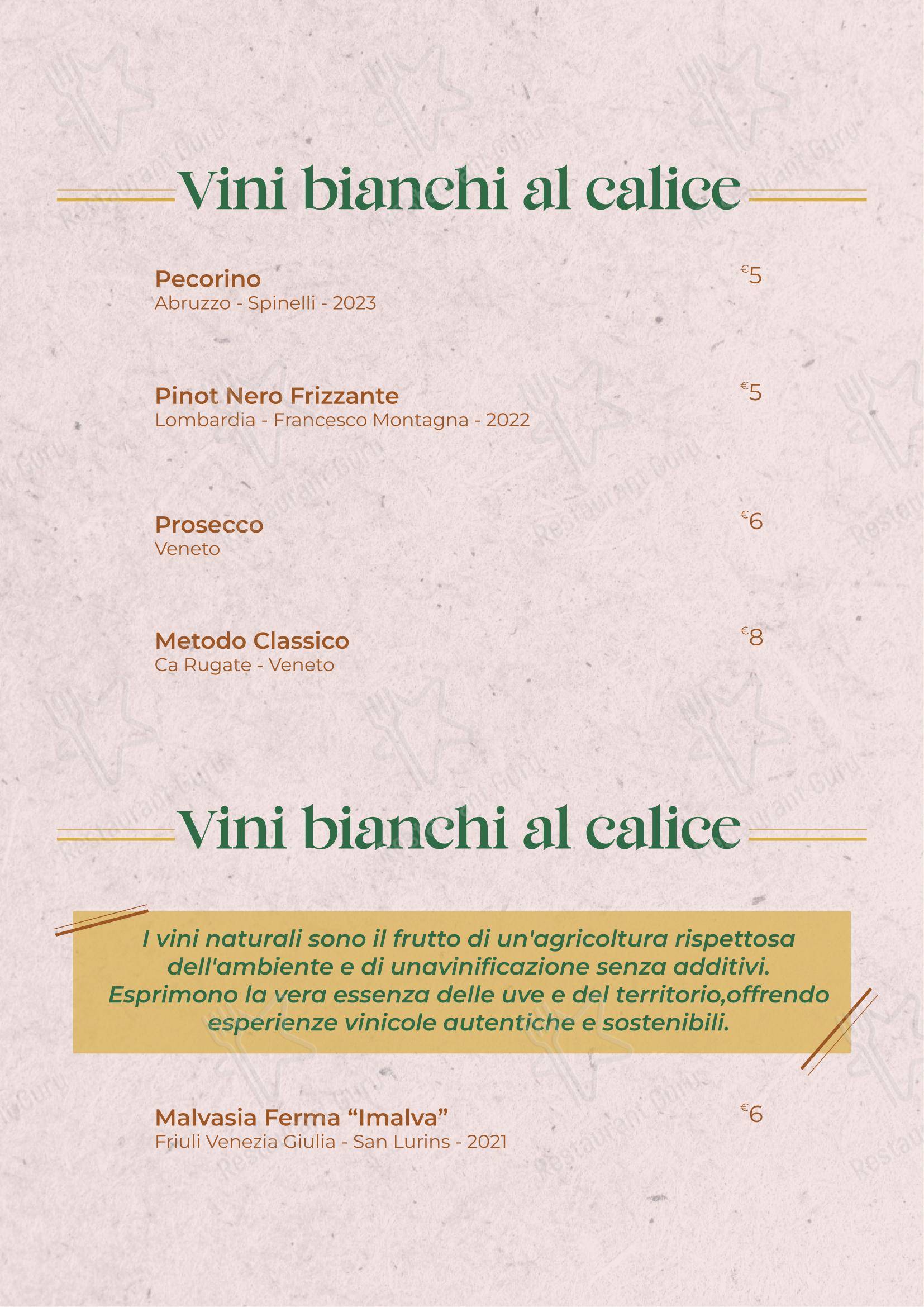 Il Giardino di San Genesio in San Genesio ed Uniti - Menu bar