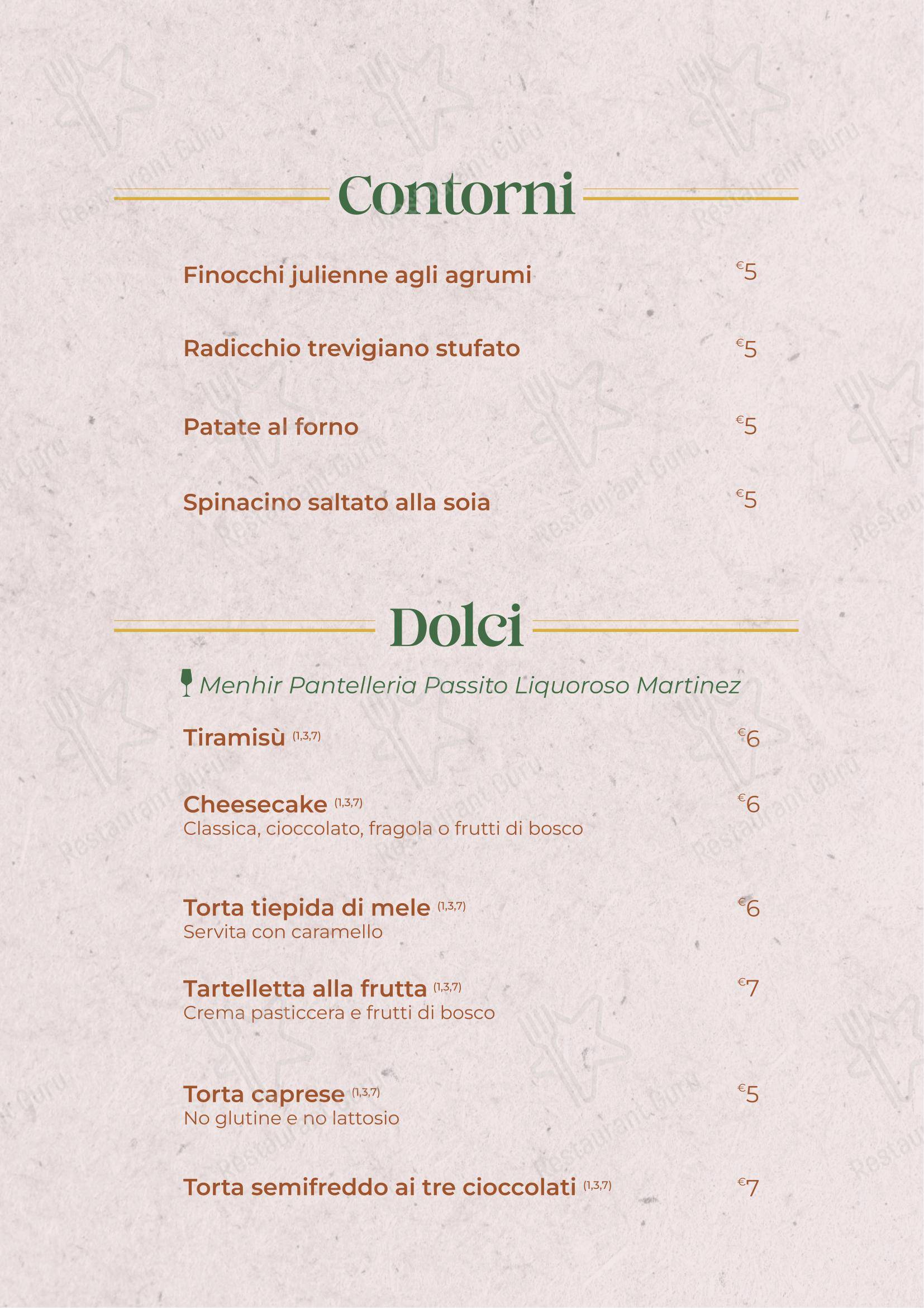 Il Giardino di San Genesio in San Genesio ed Uniti - Menu