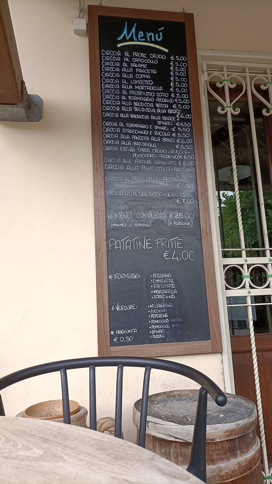 Menu di Il Sasso 