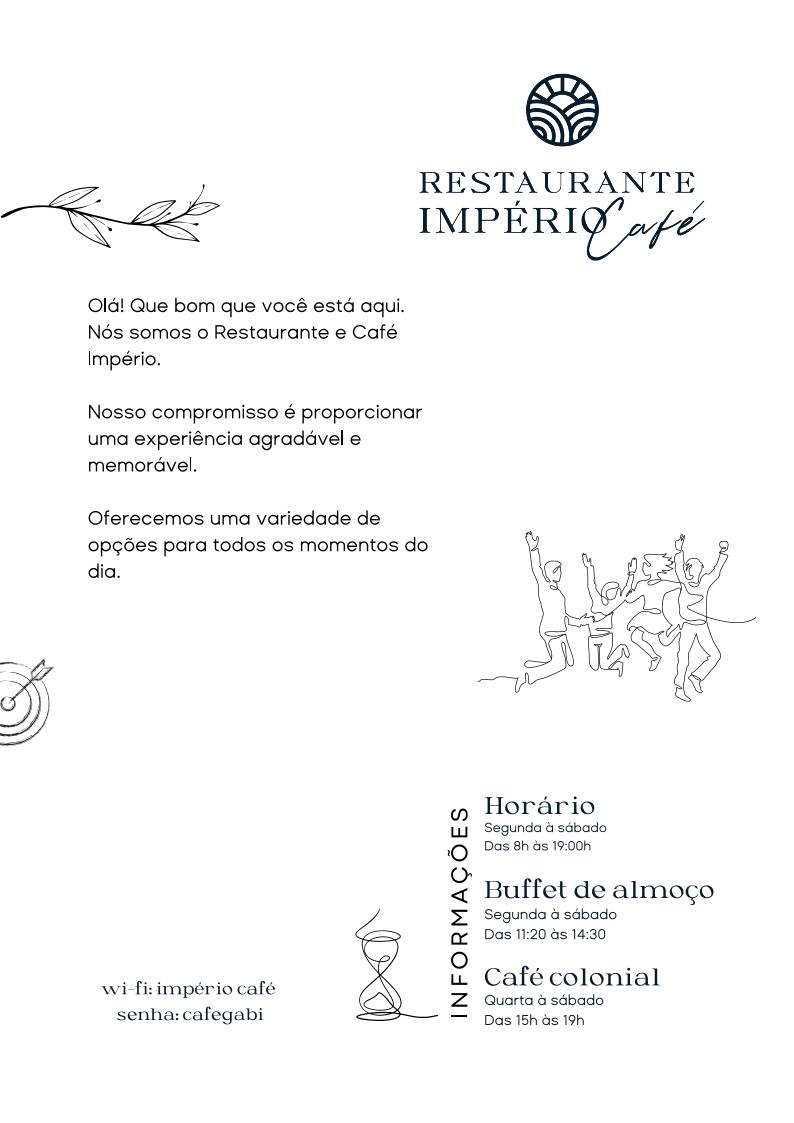 Império Café E Bistrô cardápio