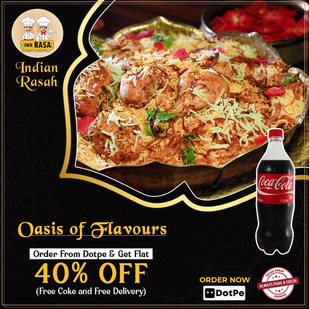 Indian Rasah Biryani menu