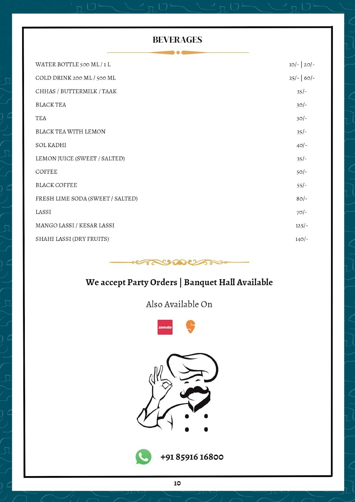 Indian Thali House (Pure Veg) CBD Belapur menu