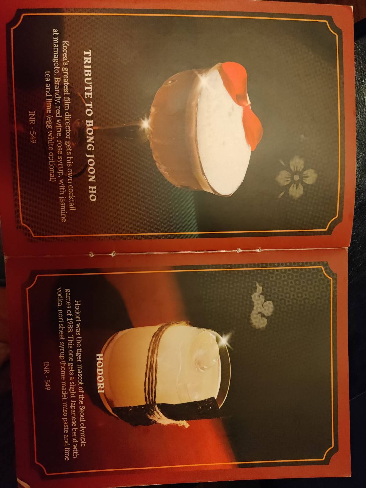 Mamagoto menu