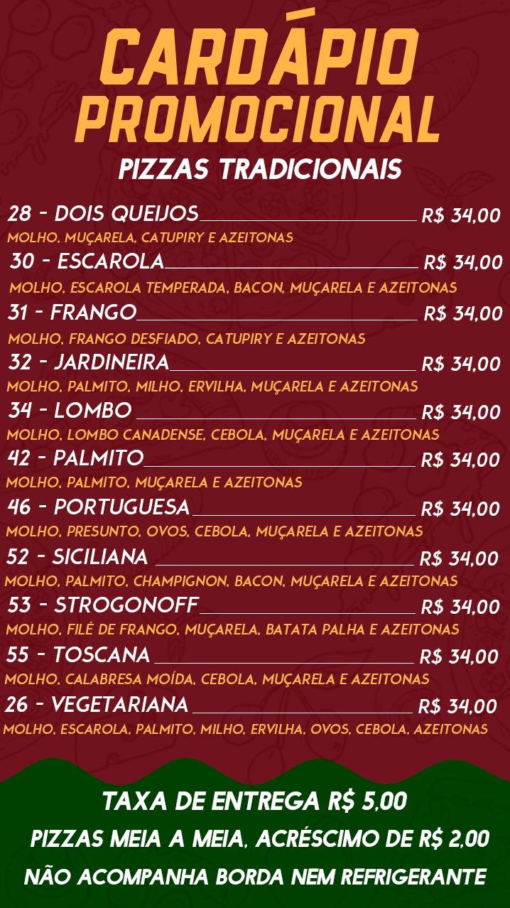 Pizzaria 2009 Jaú - Delivery de Pizza cardápio