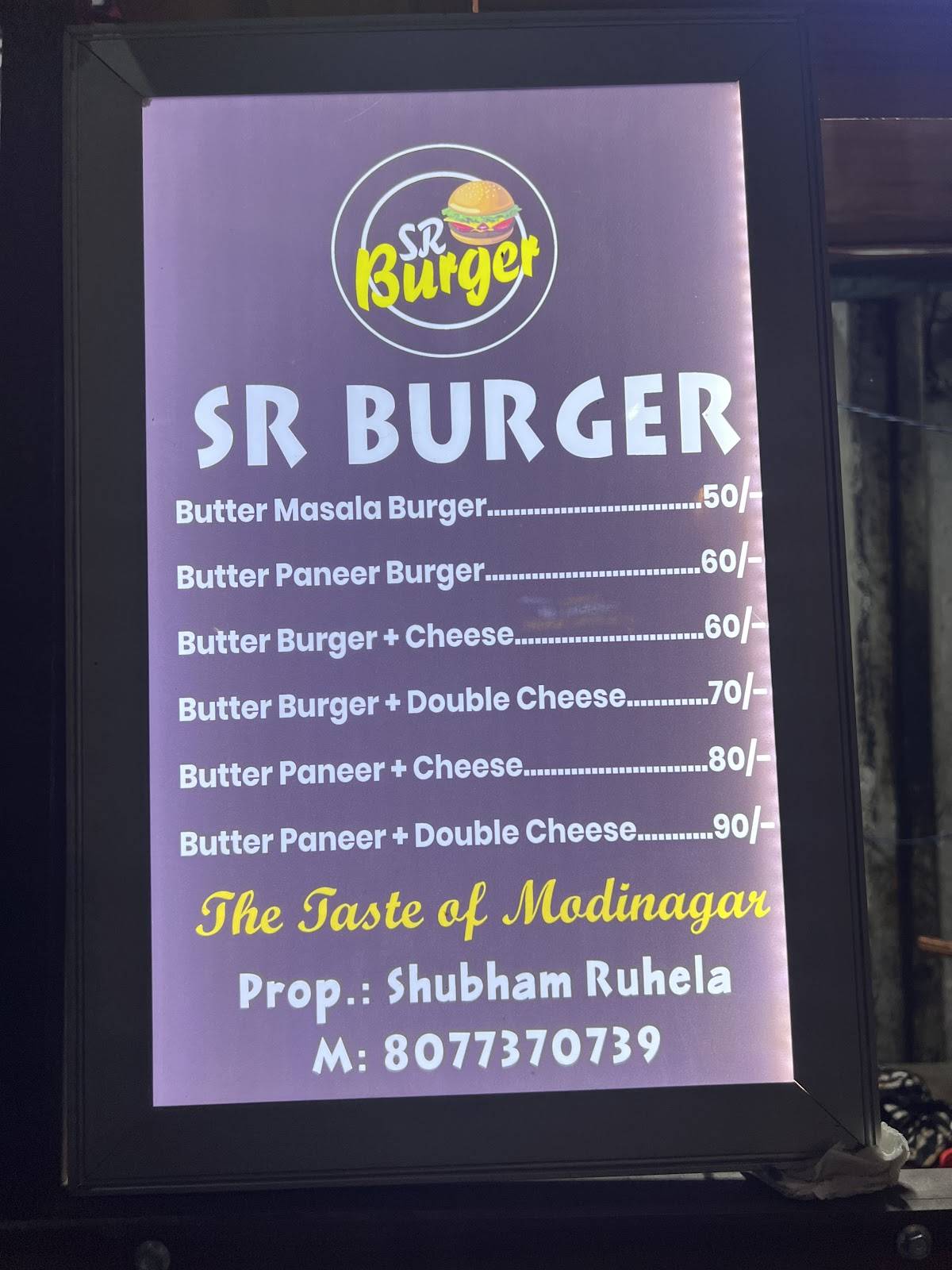 Jain Chat Bhandar Modinagar menu