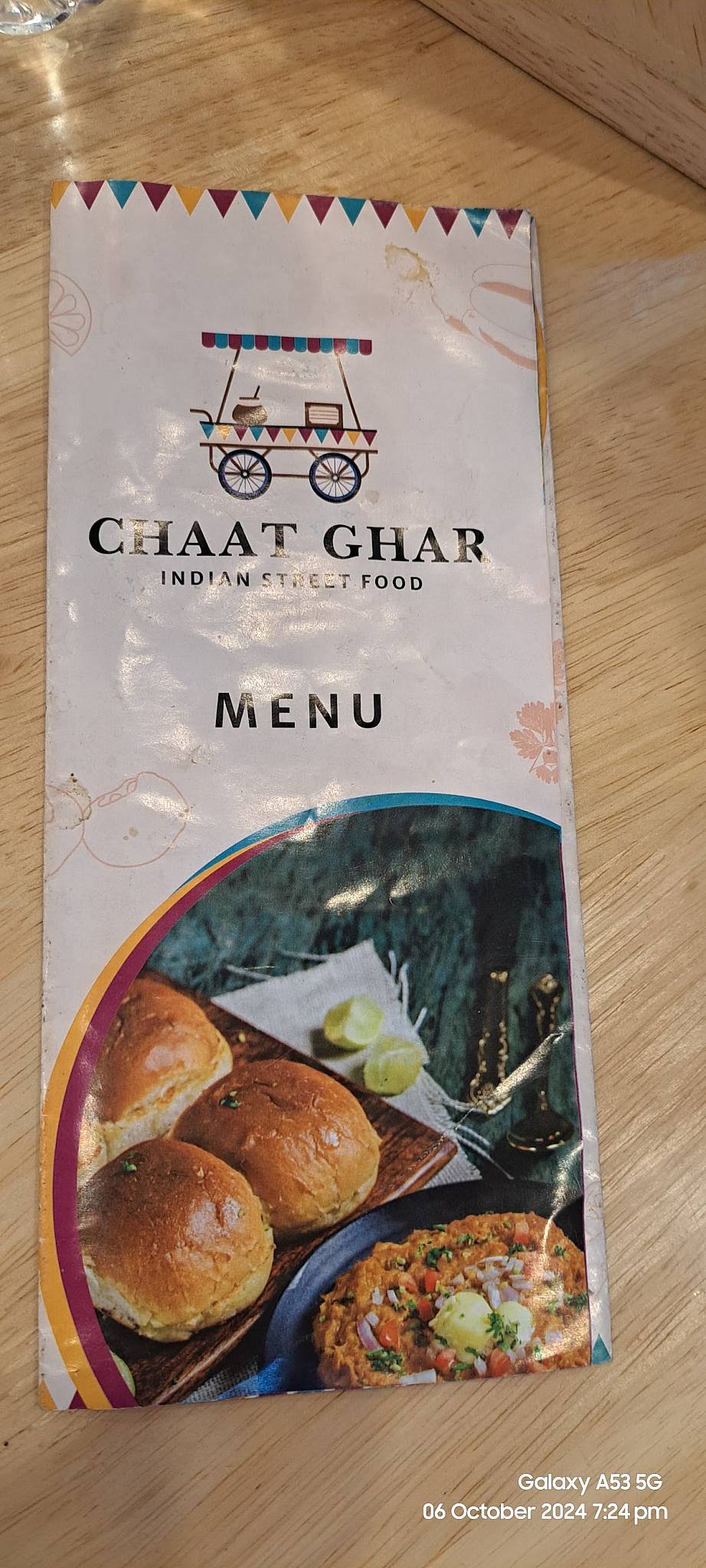 Chaat Ghar menu