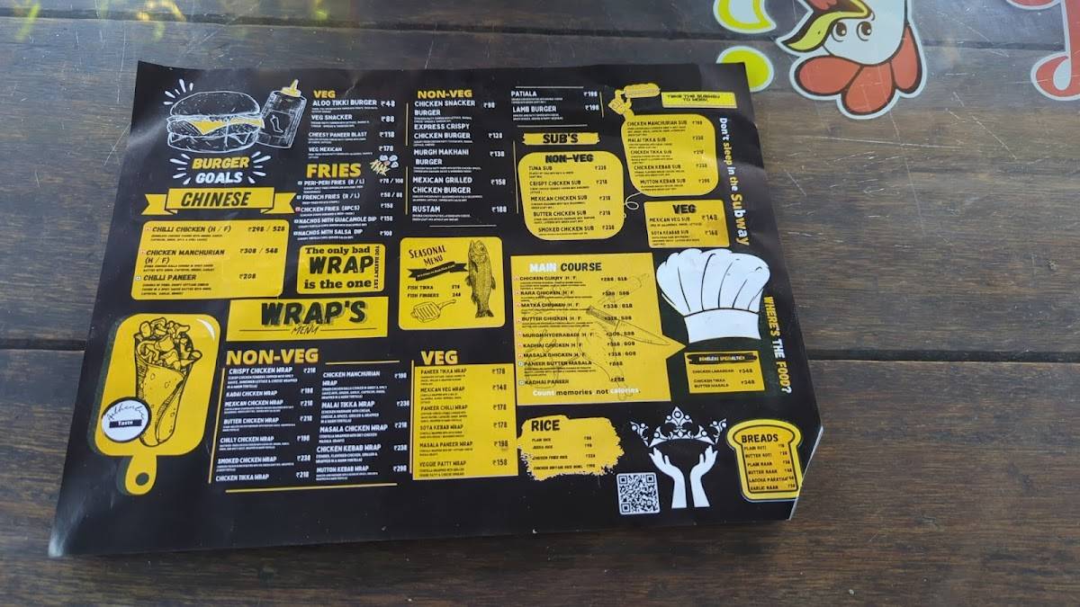 Chick Inn menu