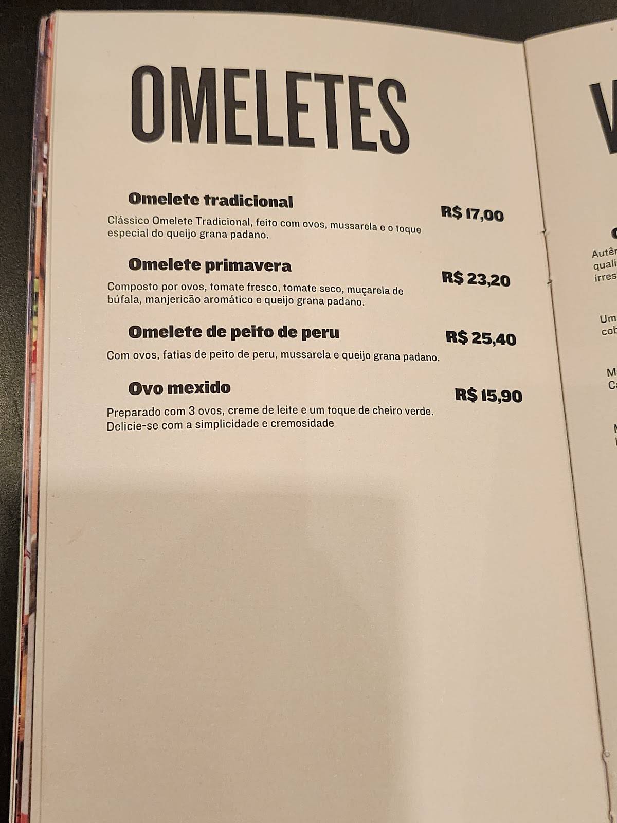 Jauense Confeitaria - Batel cardápio