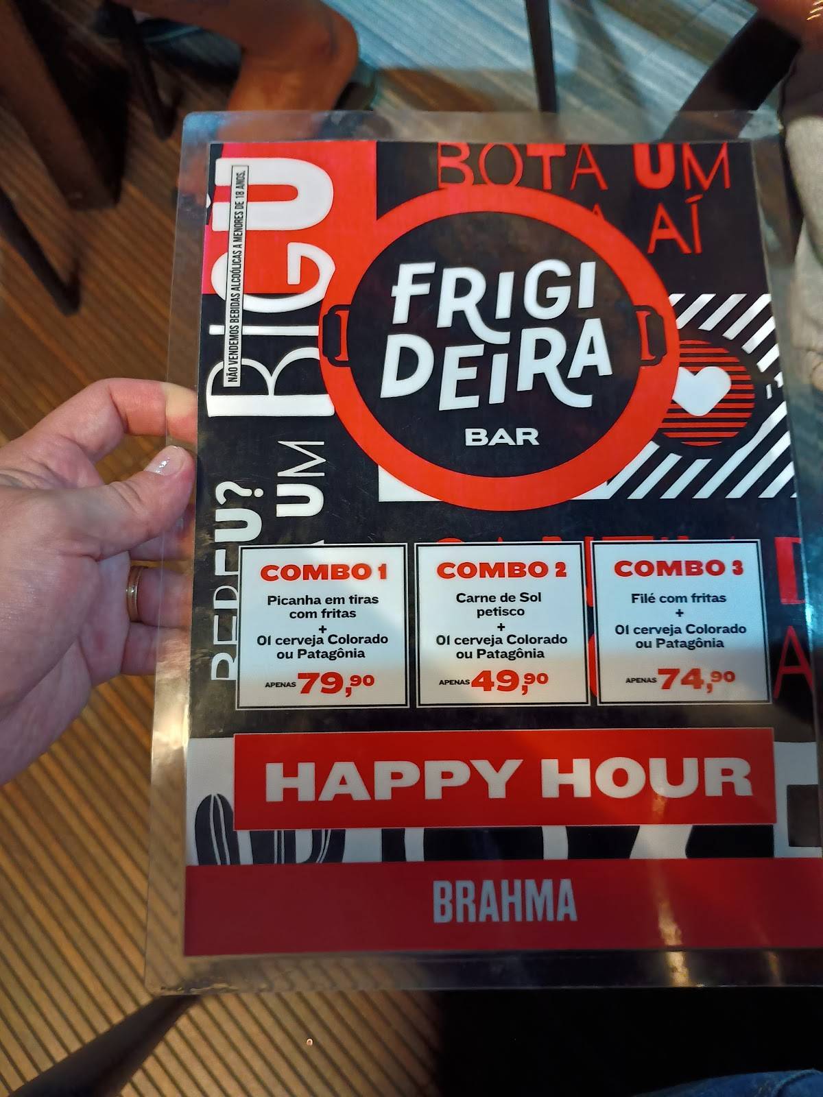 Frigideira Bar e Restaurante cardápio