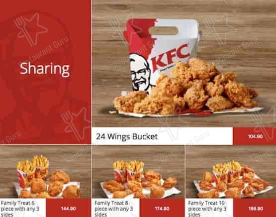 Menu de KFC Bree Street