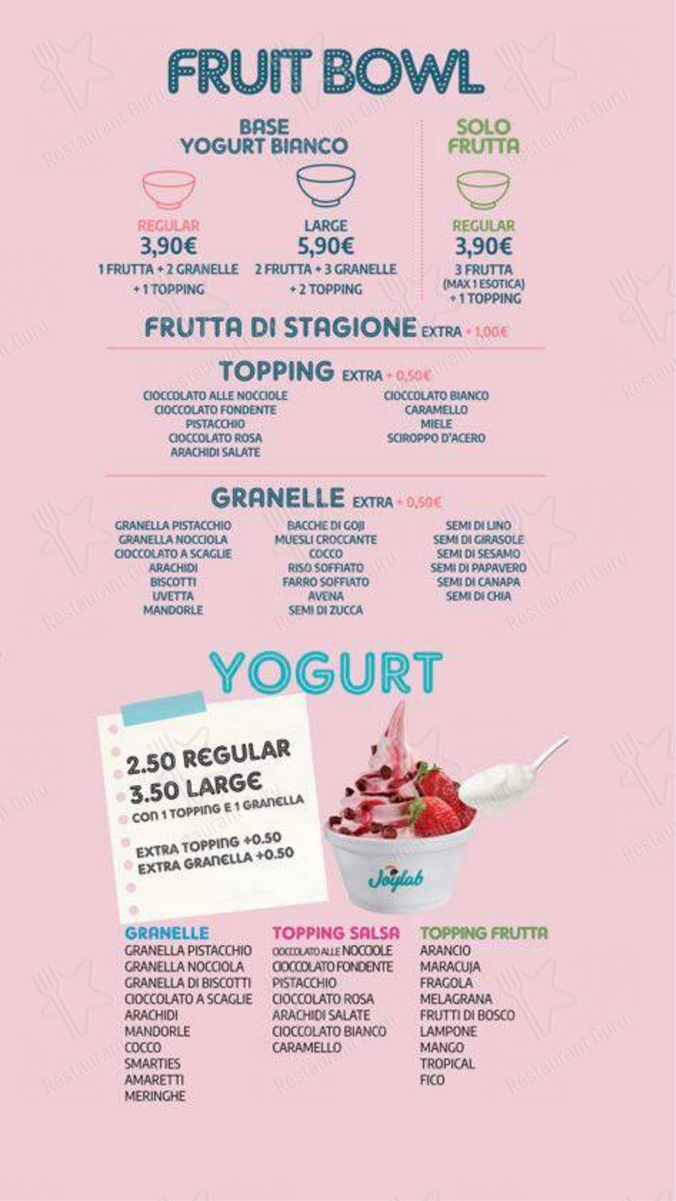 Menu di Joylab Pokeria - Menu