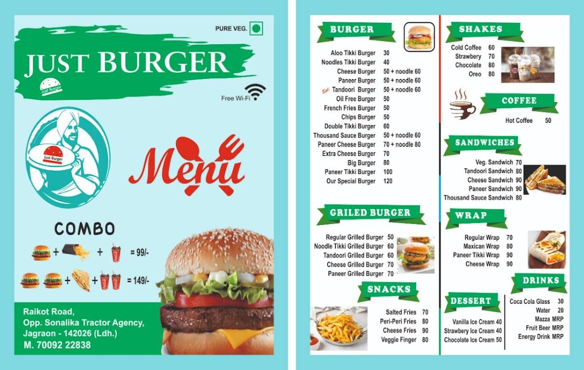 Just burger menu