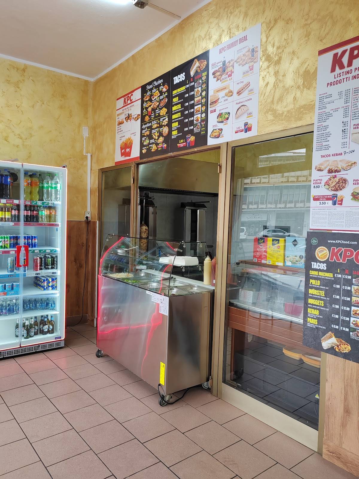 Menu di KPC( Kebab ,Pizza , Pollo Fritto, Hamburger) 