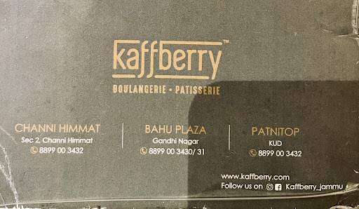 Kaffberry, Bahu Plaza menu