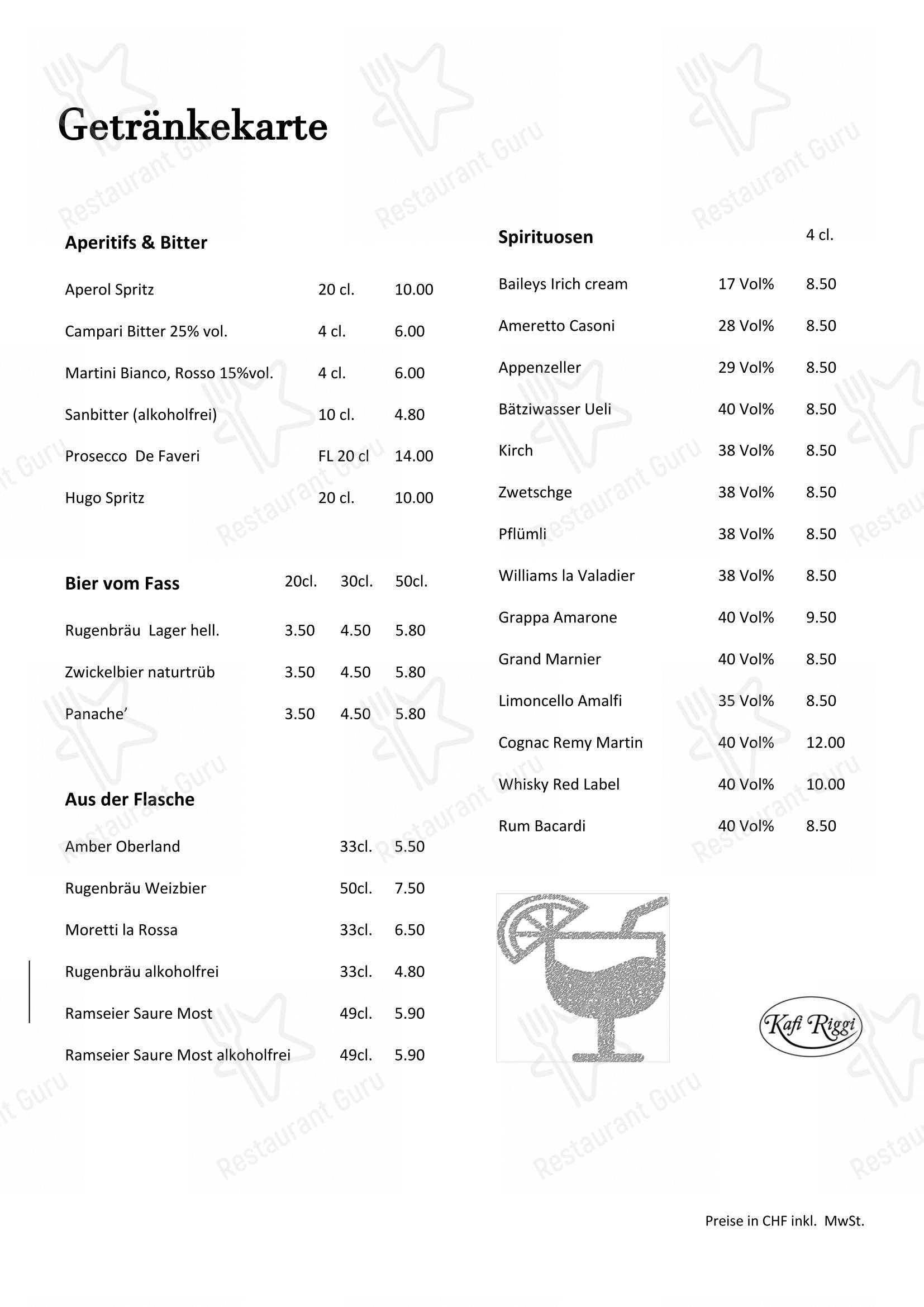 Menu per Ristorante - Pizzeria da Fabio Kafi Riggi ristorante