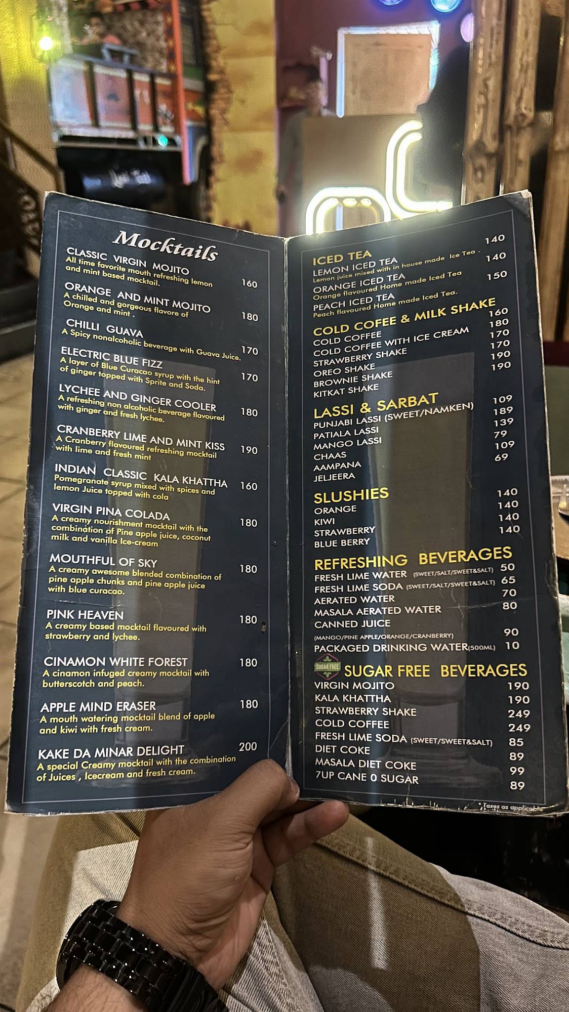 Kake Da Minar menu