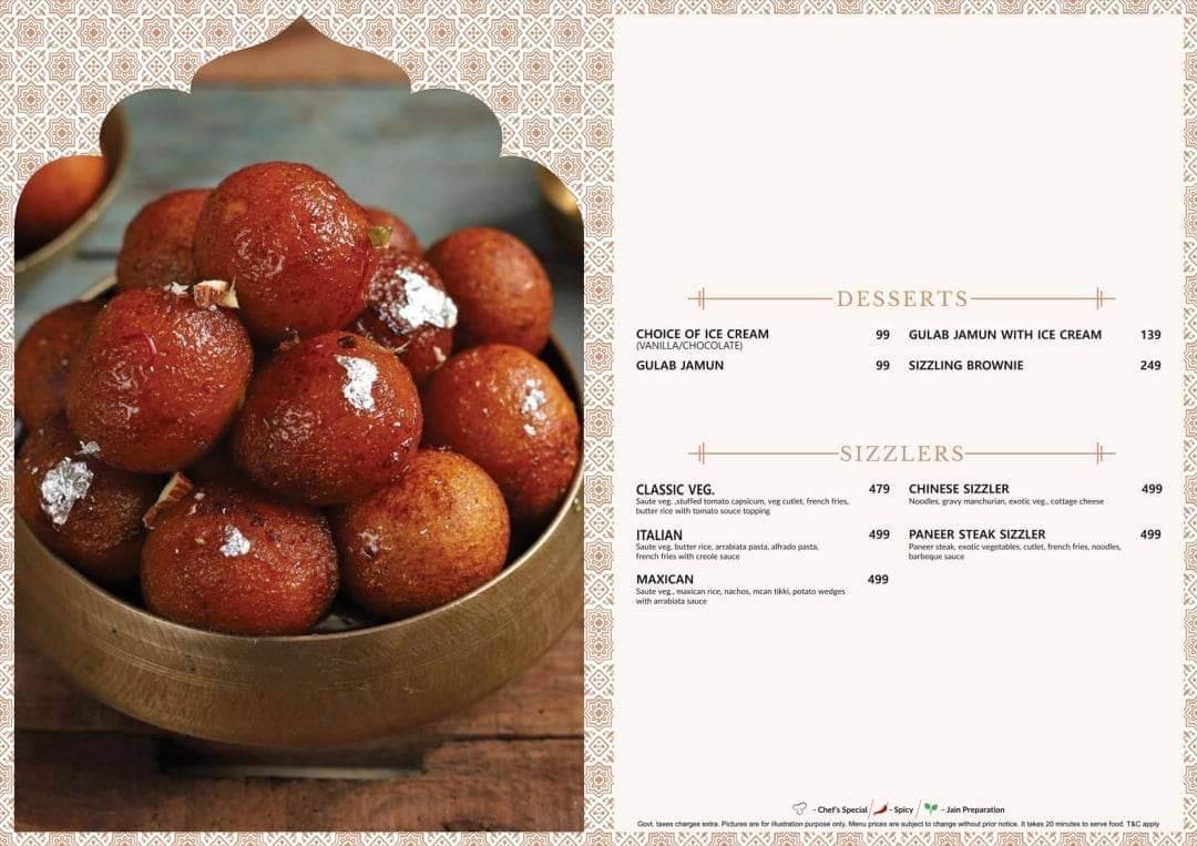 Kake Di Hatti menu