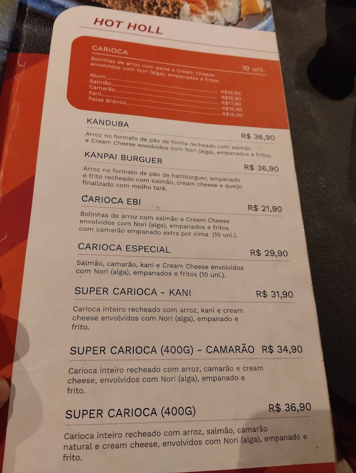 Kanpai Sushi Lounge cardápio