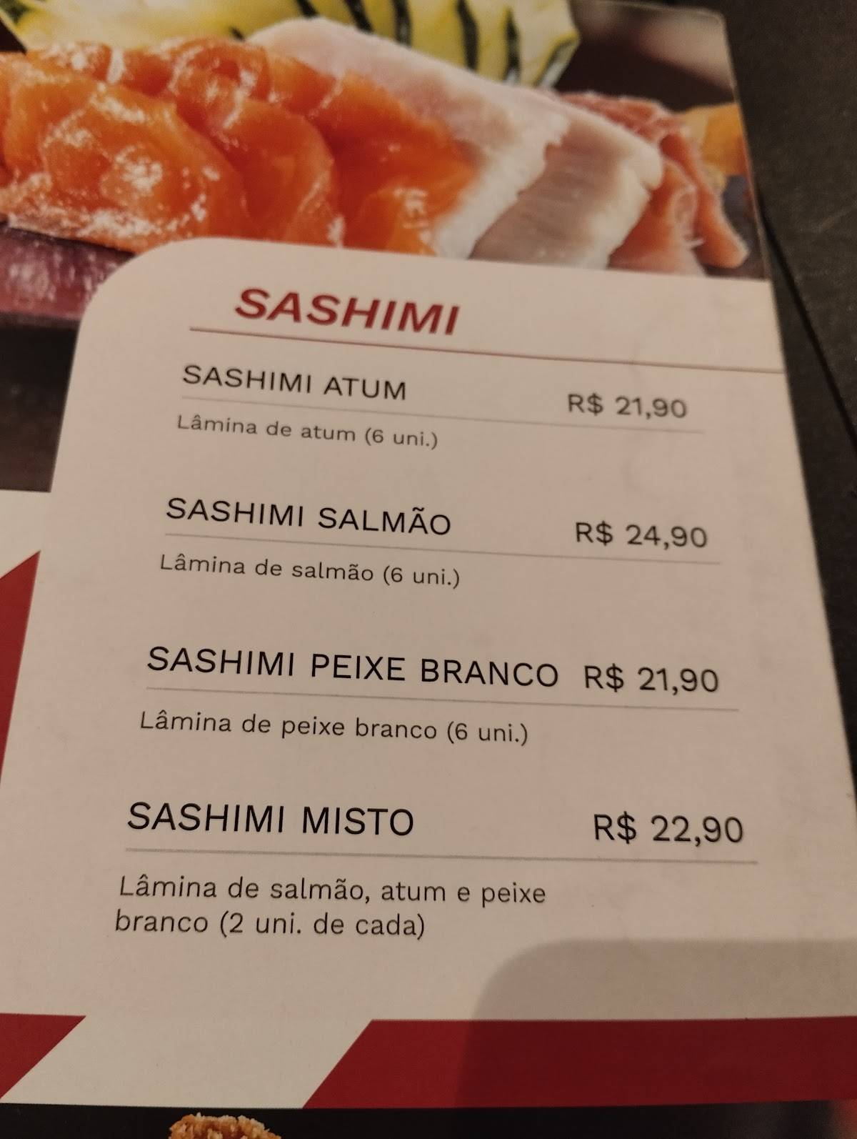 Kanpai Sushi Lounge cardápio