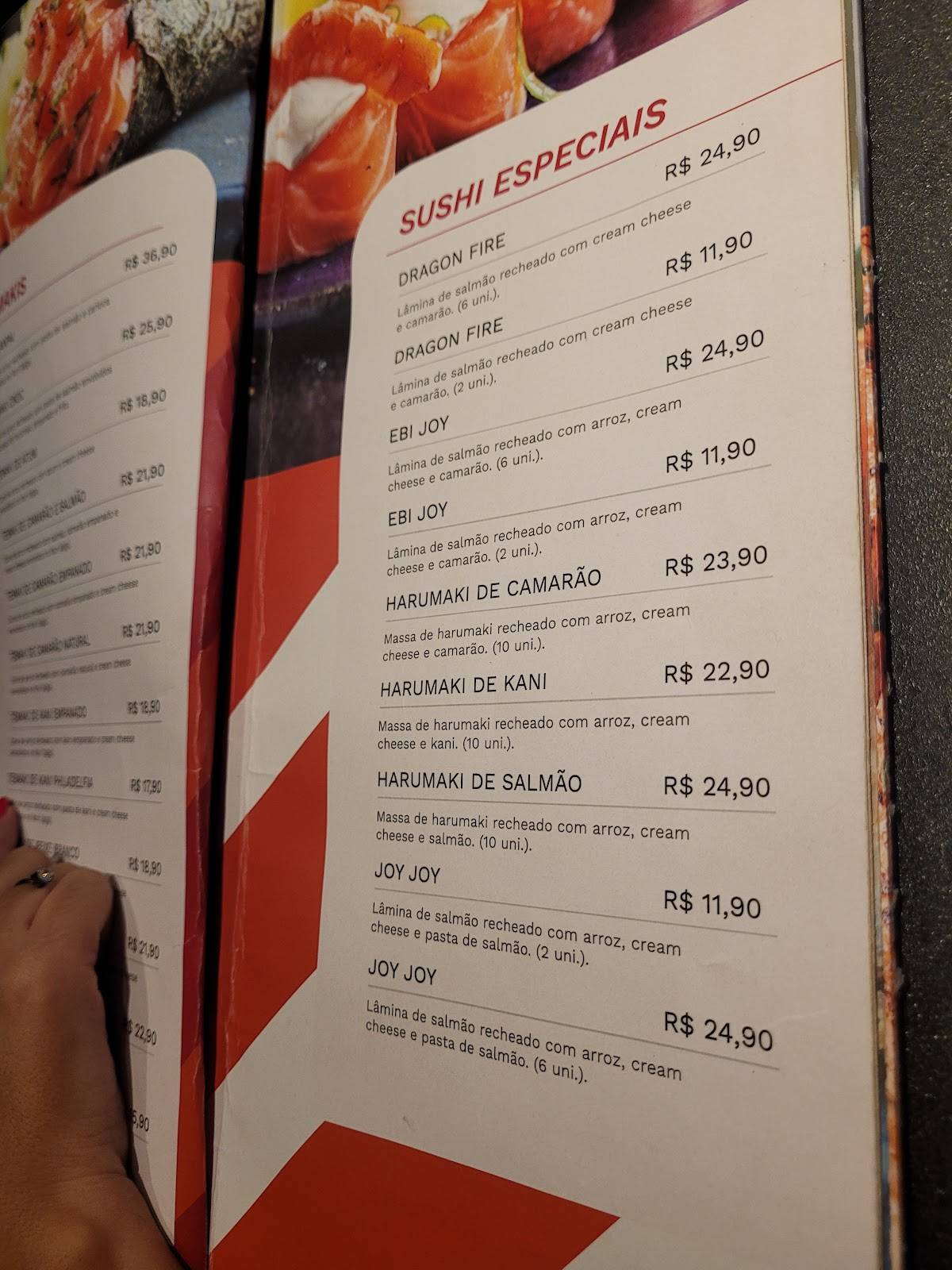 Kanpai Sushi Lounge cardápio