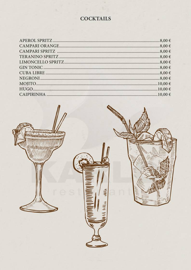 Menu di Karlo Restaurant 
