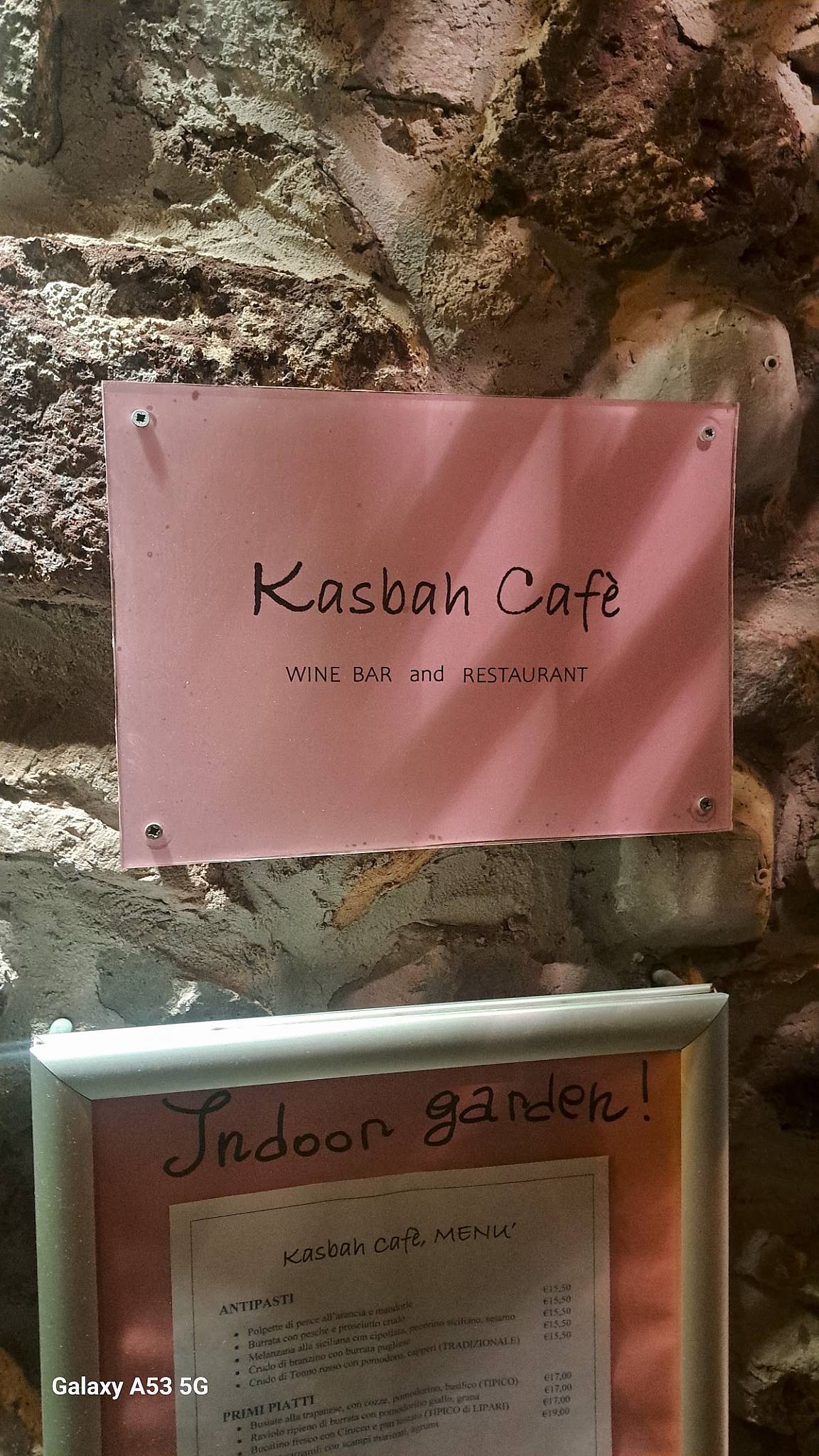 Menu di Kasbah Soul Kitchen 