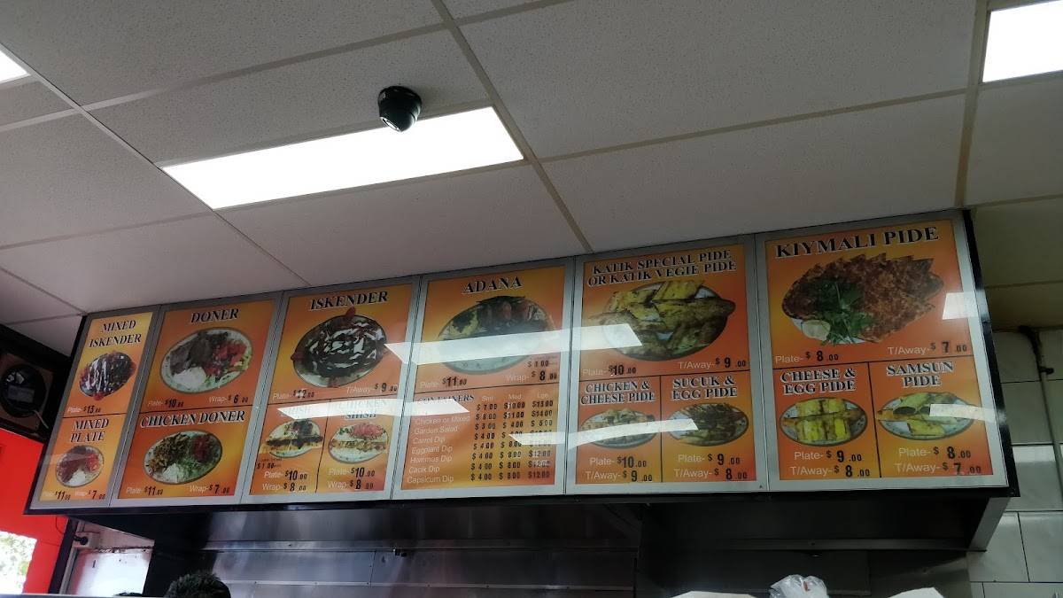 Menu at Katik Turkish Take Away fast food, Campbellfield