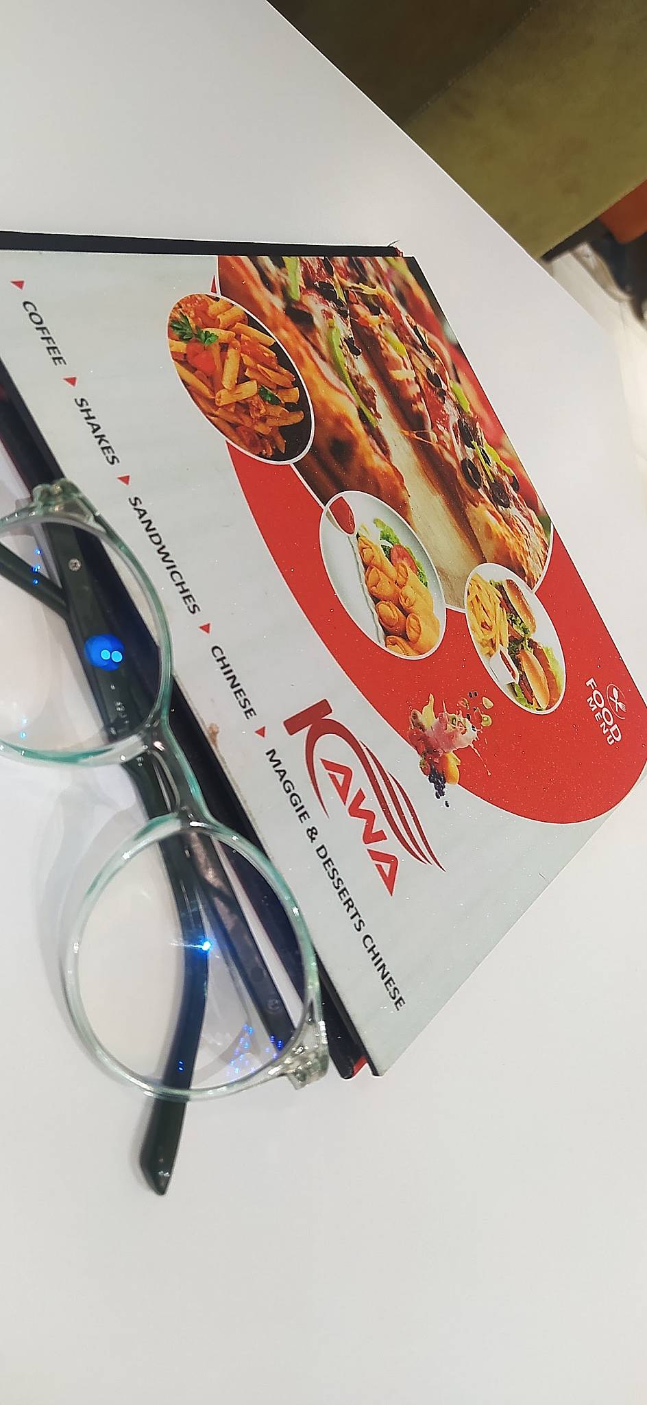 Kawa Cafe menu