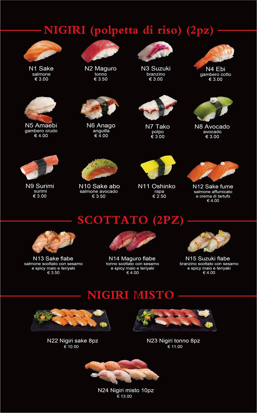 Menu di King Sushi 