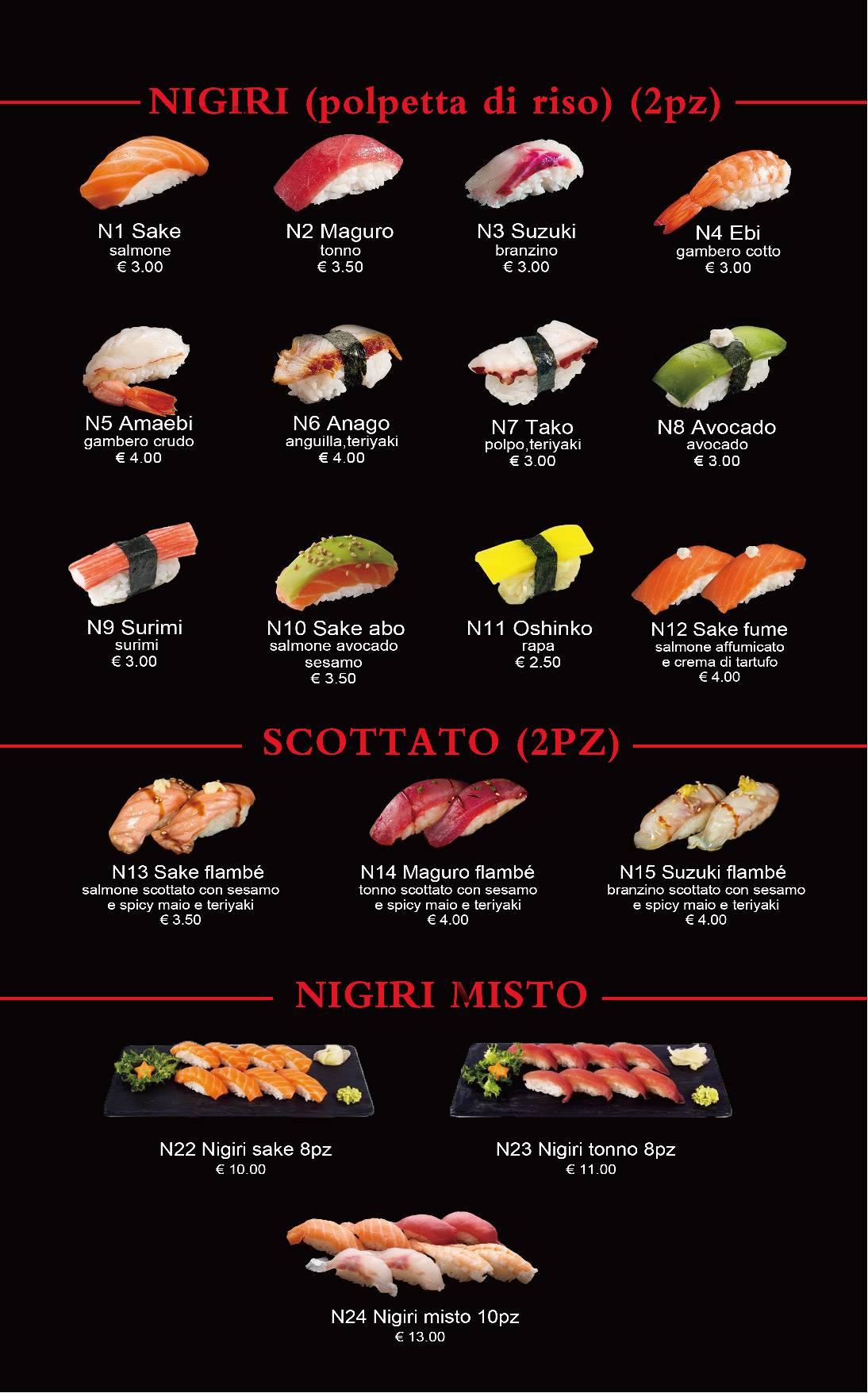 Menu di King Sushi 
