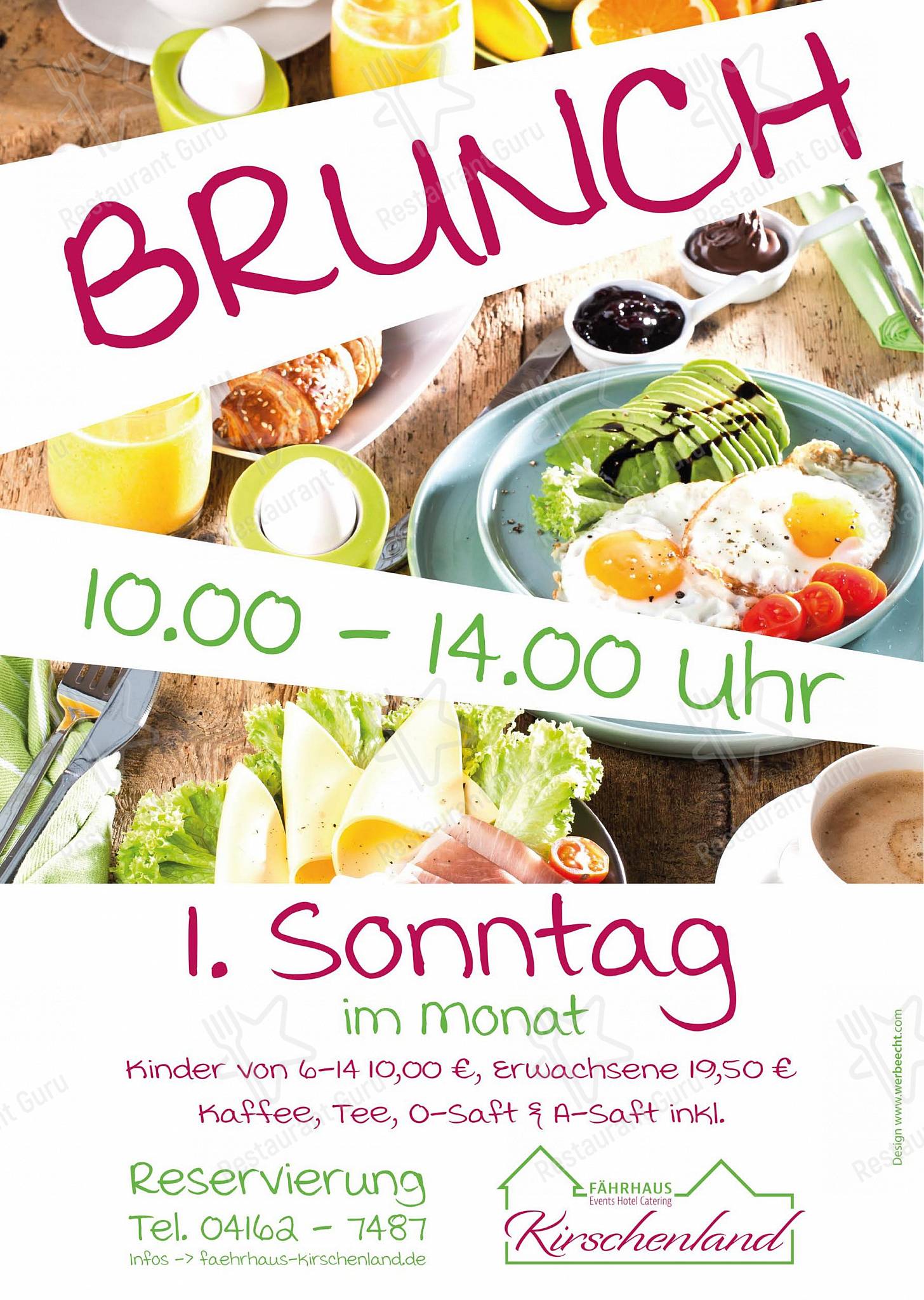Speisekarte von Fährhaus Kirschenland restaurant, Jork